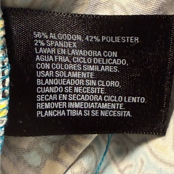 East 5th size 16 turquoise/Blue Mini Pencil Skirt medallion print Wear - Picture 6 of 7